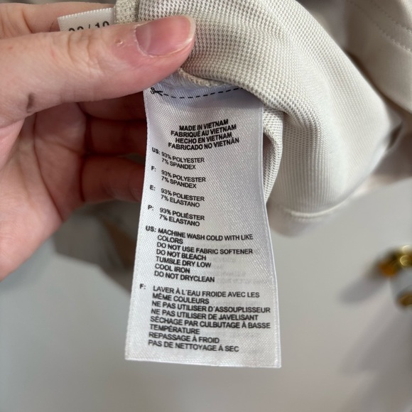 🎉Adidas Beige Golf Polo Shirt ⛳ - Picture 3 of 4